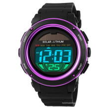 SKMEI 1096 Venda quente de relógios esportivos à prova d&#39;água para homens, relógios de pulso femininos digitais movidos a energia solar